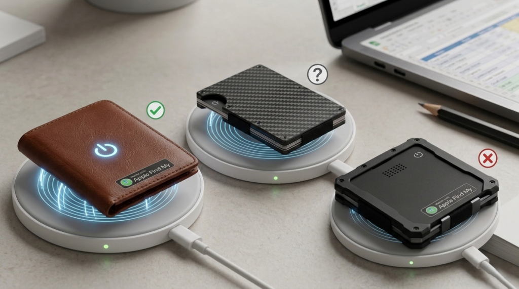 Wireless charging works in wallet