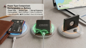 Rechargeable vs Battery Wallet